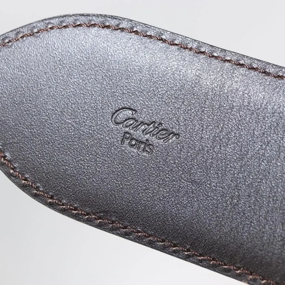 Cartier Leather Adjustable Belt Black